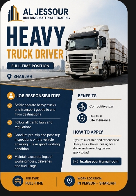 Heavy Truck Driver – Sharjah