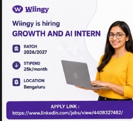 🚀 Hiring Alert | Growth & AI Intern