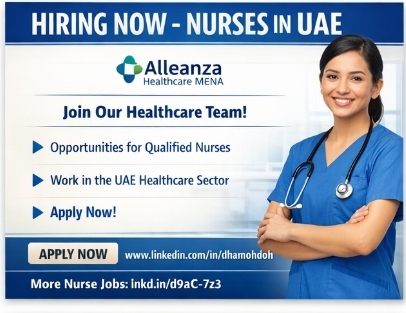 🚨 Hiring Alert – Nurses | UAE 🇦🇪