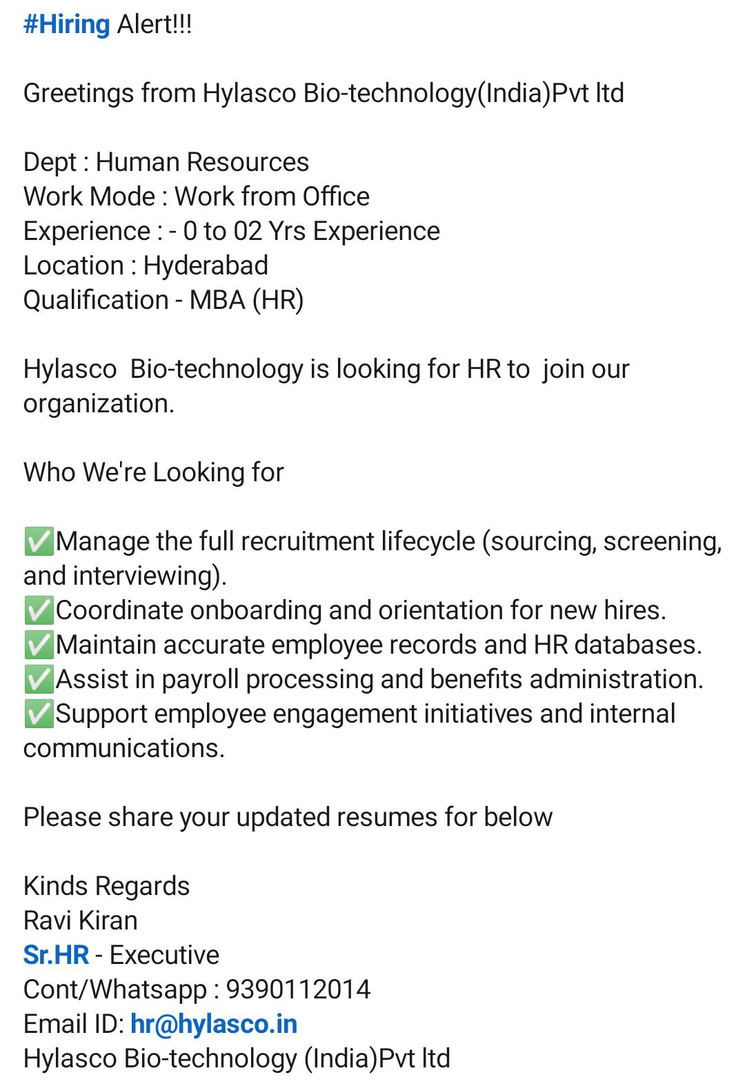 Hiring Alert!"