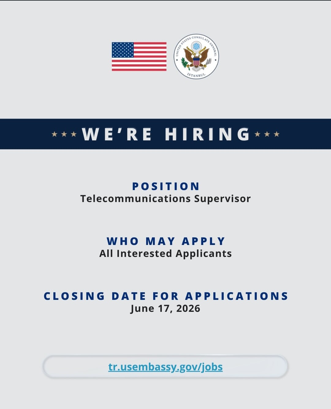 HIRING ANNOUNCEMENT