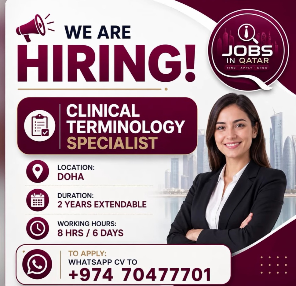 Hiring: Clinical Terminology Specialist – Qatar