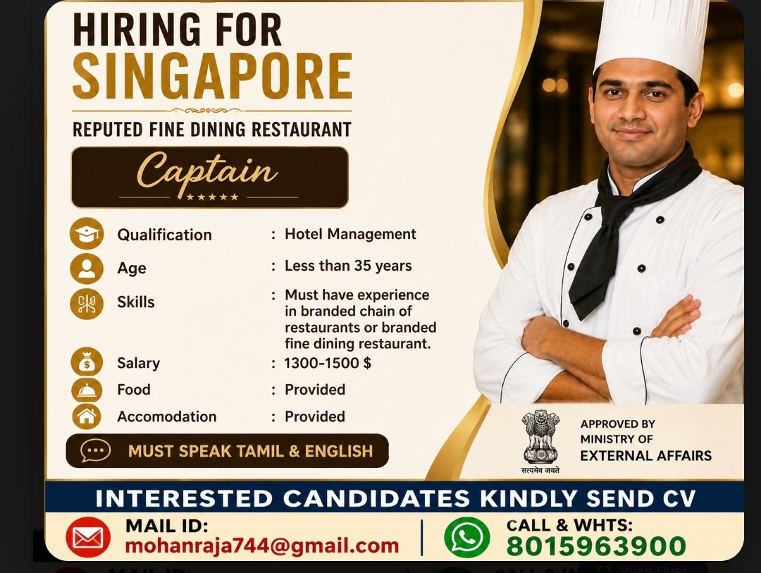 Hiring for Singapore