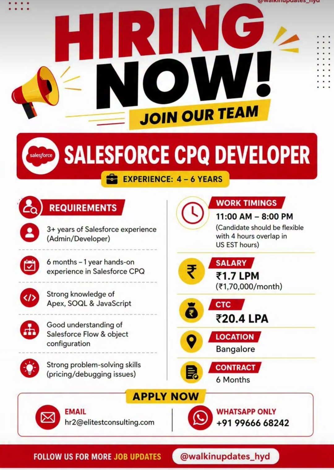 🚀 Hiring Now – Join Our Team!