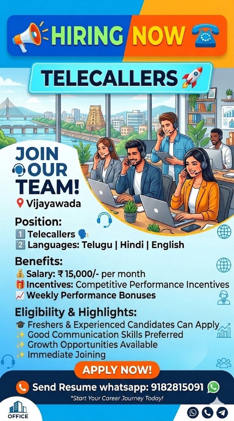 HIRING NOW – TELECALLERS 🚨