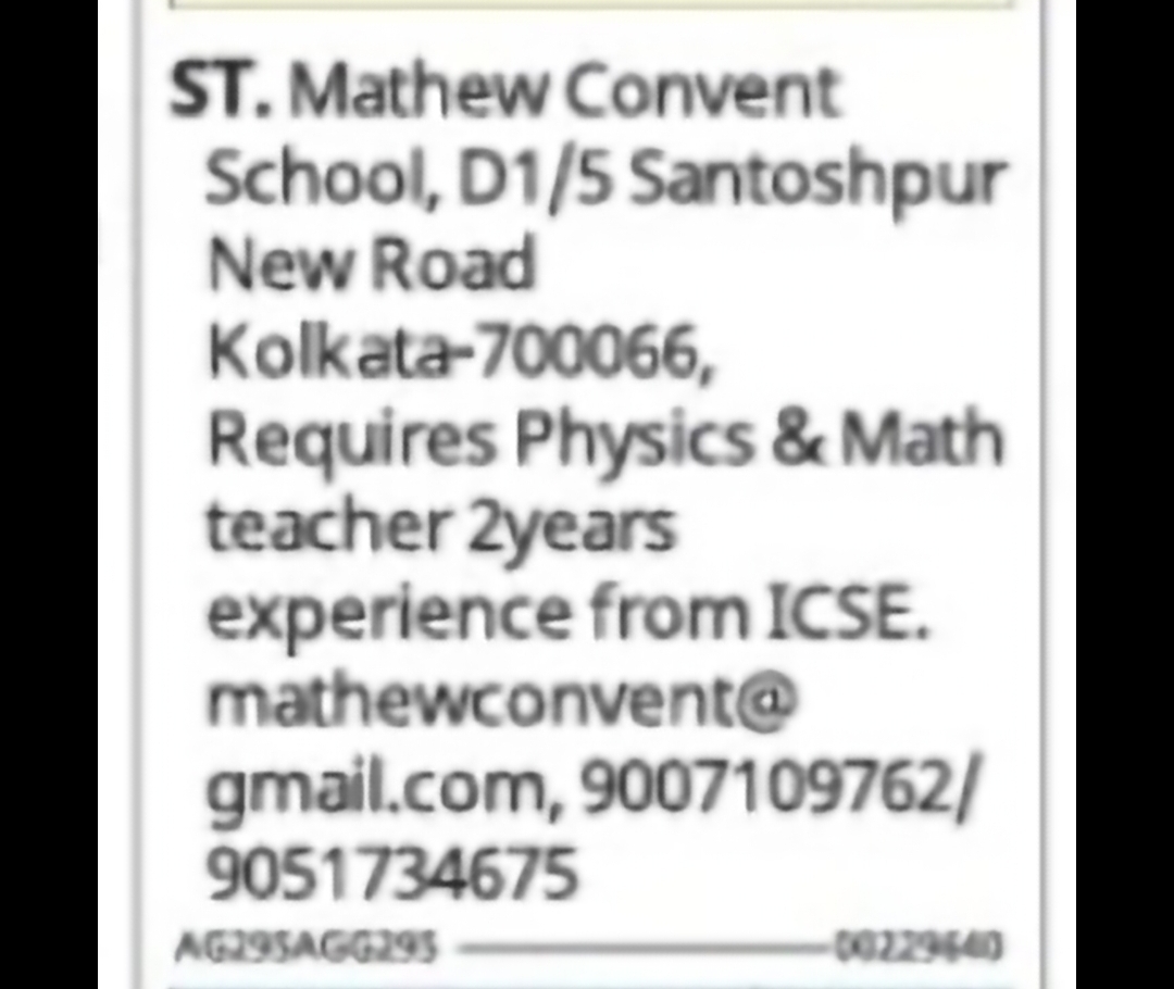 Hiring: Physics & Mathematics Teachers