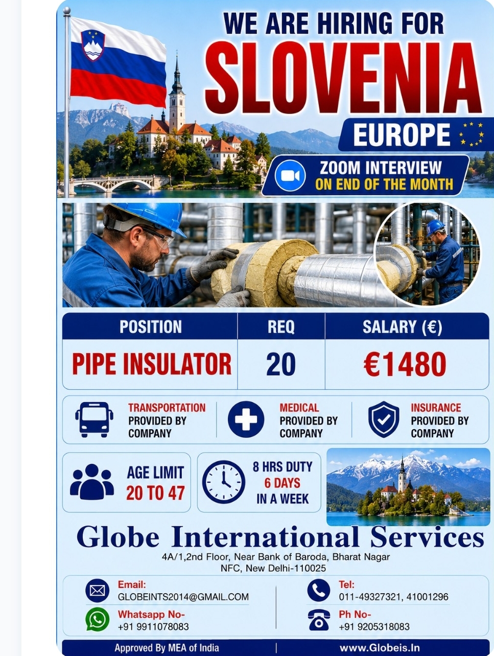 Hiring Pipe Insulator