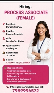Hiring: Process Associate (Female)