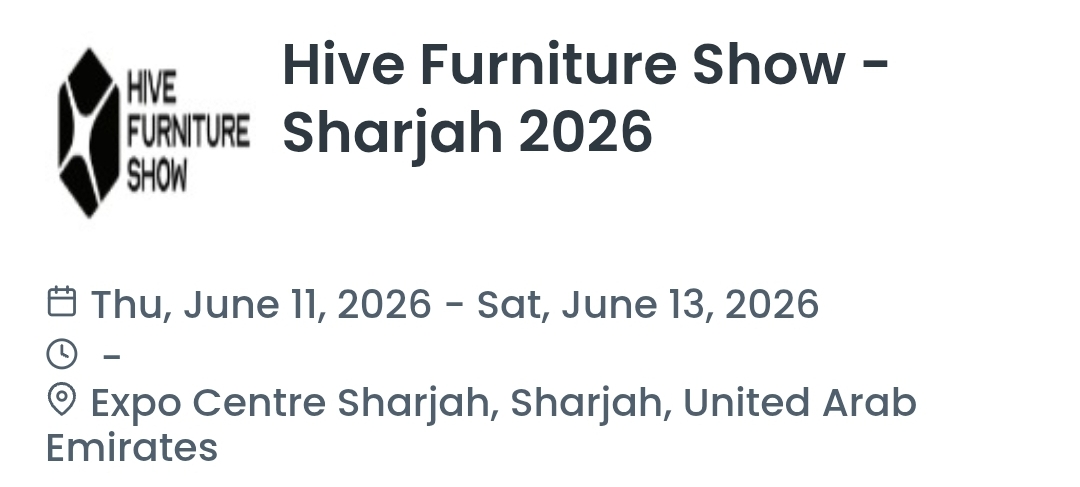 Hive Furniture Show - Sharjah 2026