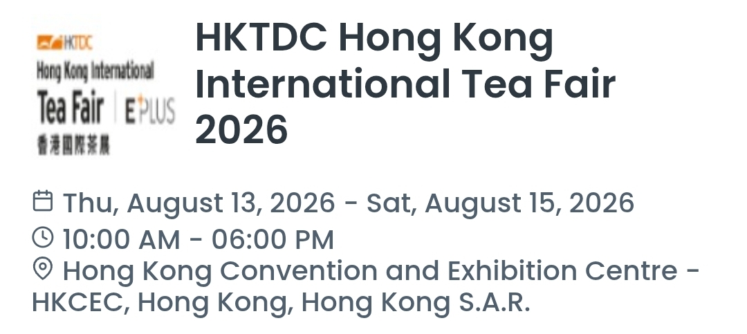 HKTDC Hong Kong International Tea Fair 2026