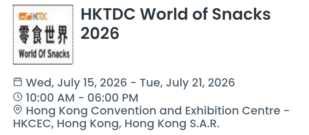 HKTDC World of Snacks 2026