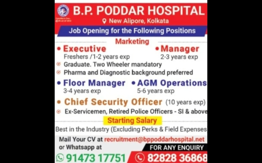 Hospital & Management Job Openings