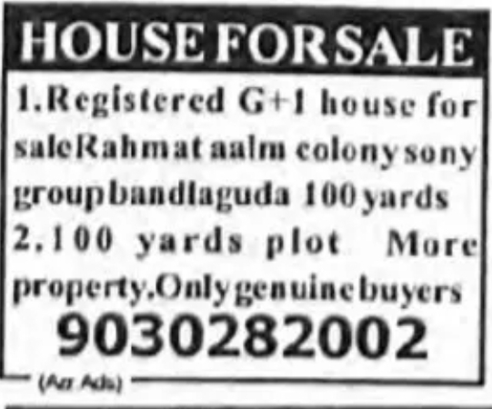 HOUSE FOR SALE