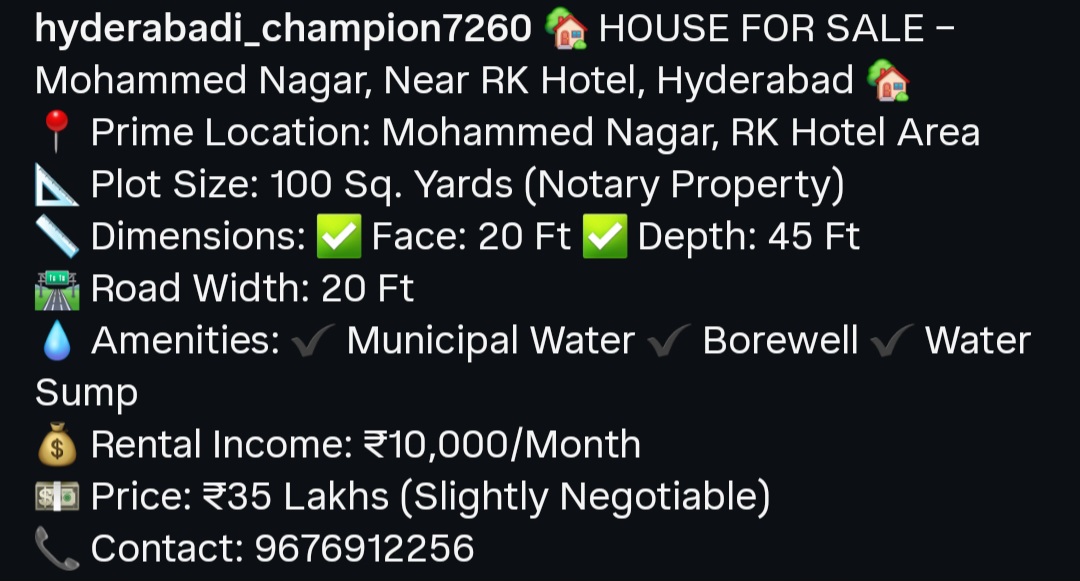 HOUSE FOR SALE