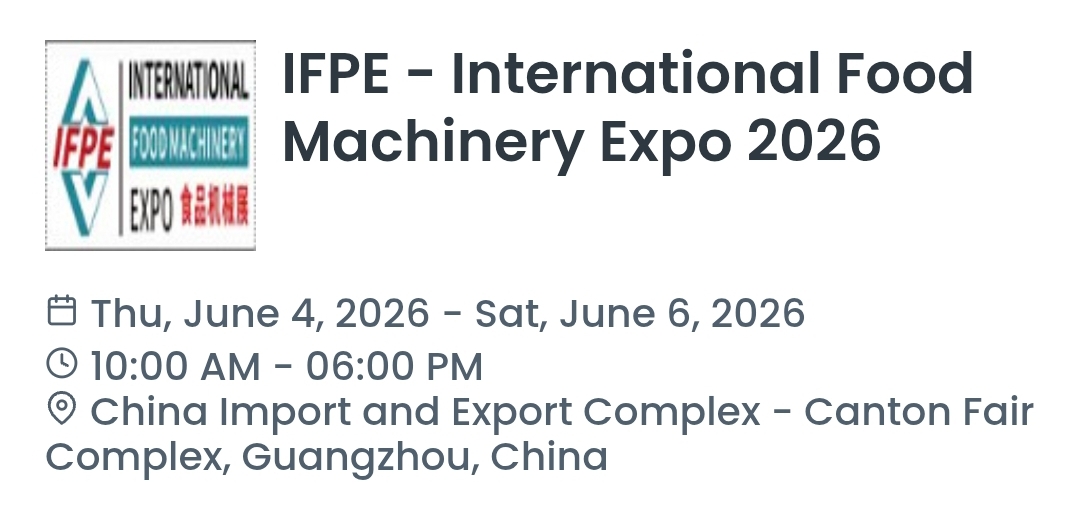 IFPE - International Food Machinery Expo 2026