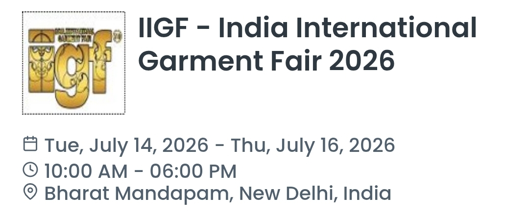 IIGF - India International Garment Fair 2026