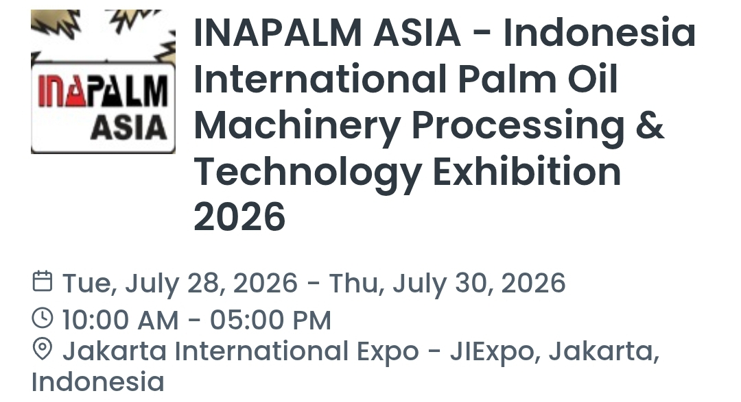 INAPALM ASIA - Indonesia International Palm Oil Machinery Processing & Technology Exhibition 2026