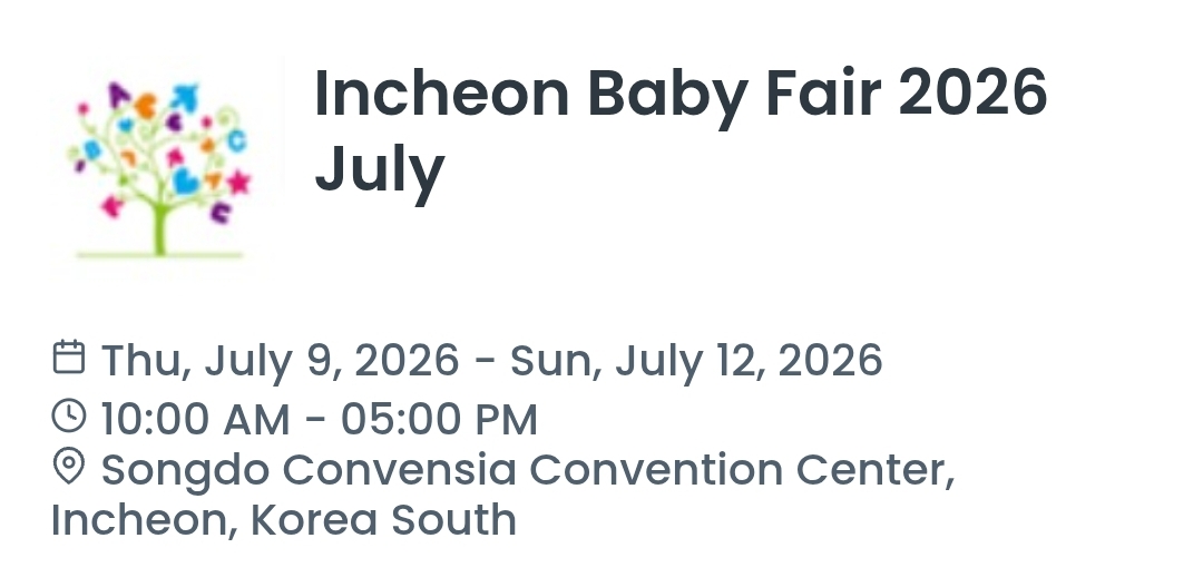Incheon Baby Fair 2026 July