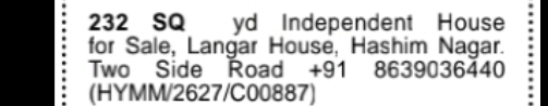 Independent House for Sale