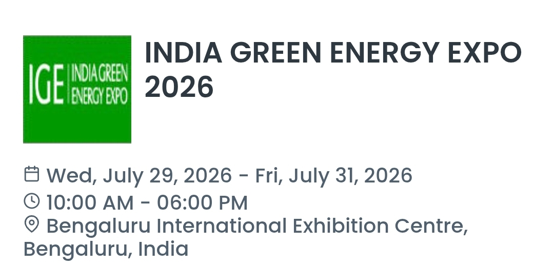 INDIA GREEN ENERGY EXPO 2026