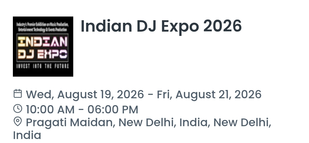 Indian DJ Expo 2026