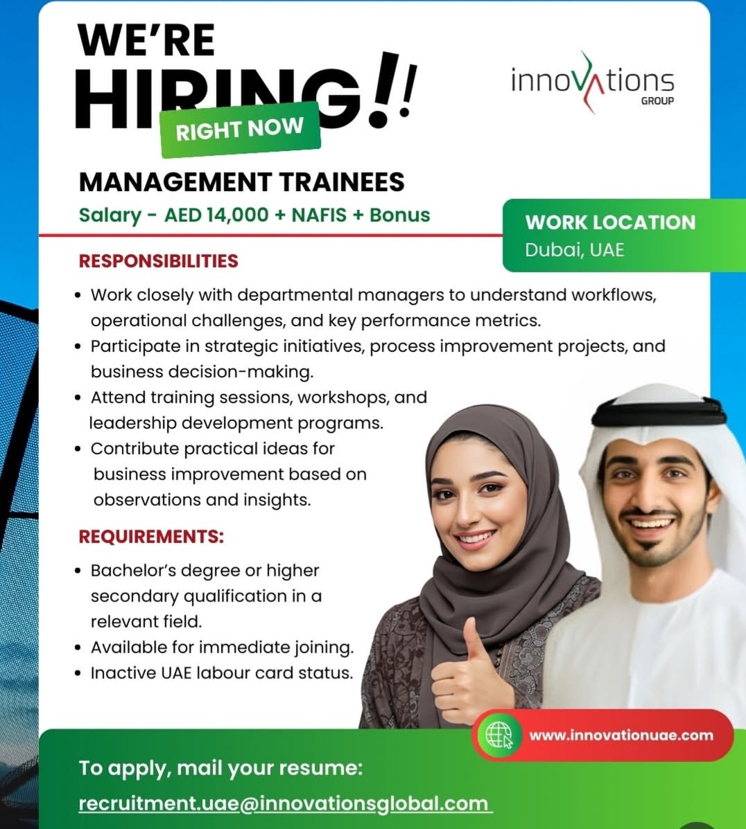 innovationsgroupofficial Now Hiring: