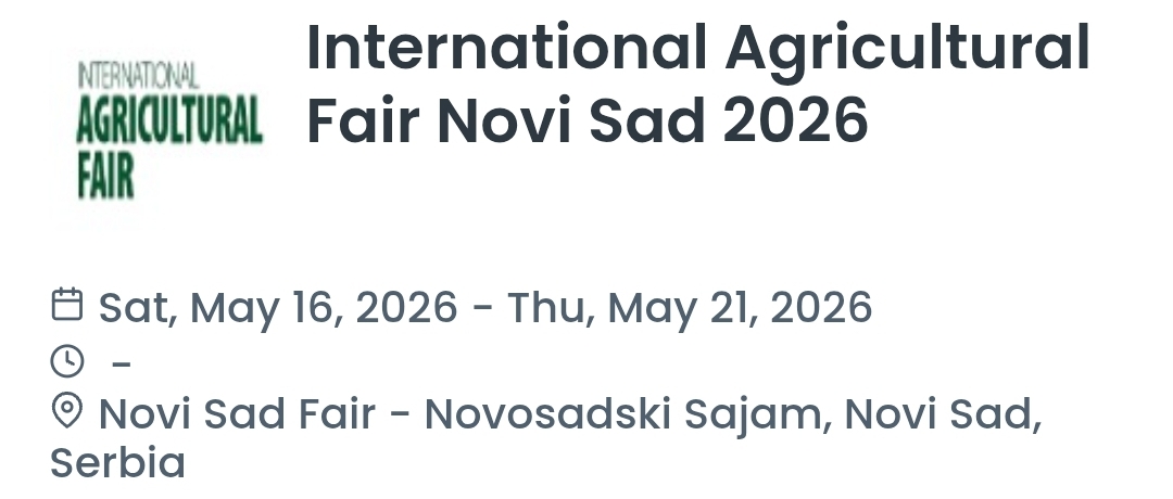 International Agricultural Fair Novi Sad 2026