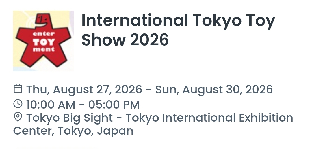 International Tokyo Toy Show 2026