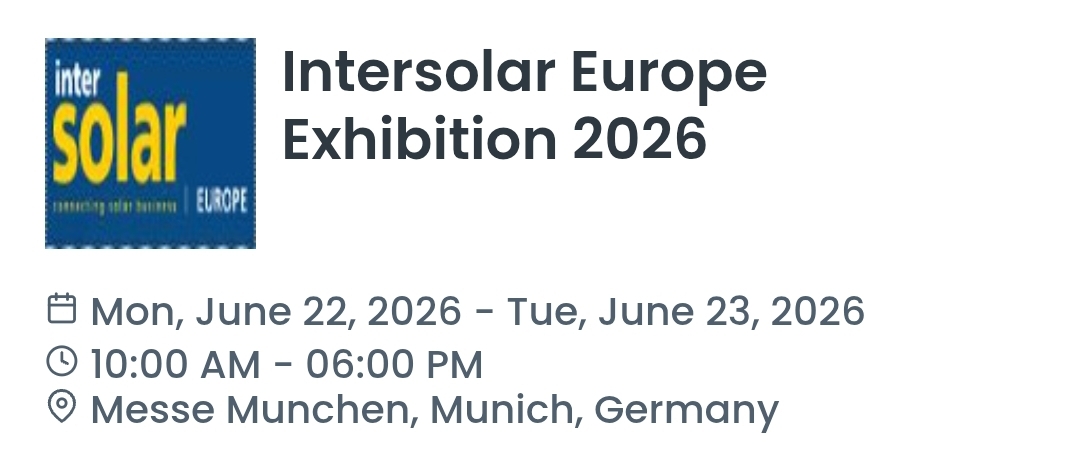 Intersolar Europe Exhibition 2026