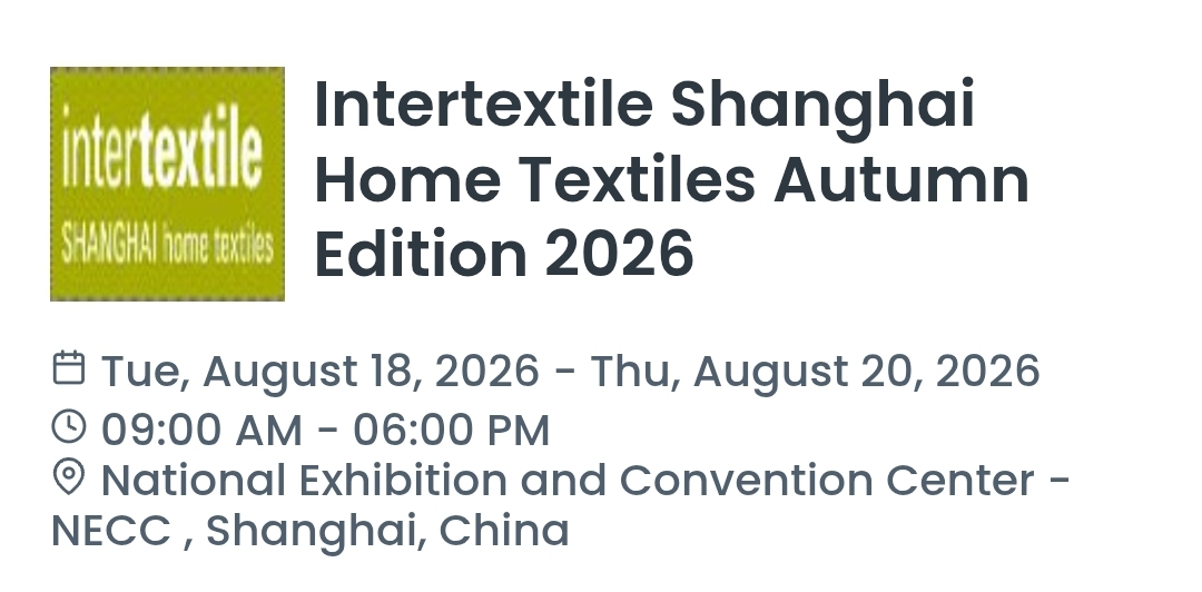 Intertextile Shanghai Home Textiles Autumn Edition 2026