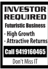 Investor Required for Futuristic Business Opportunity