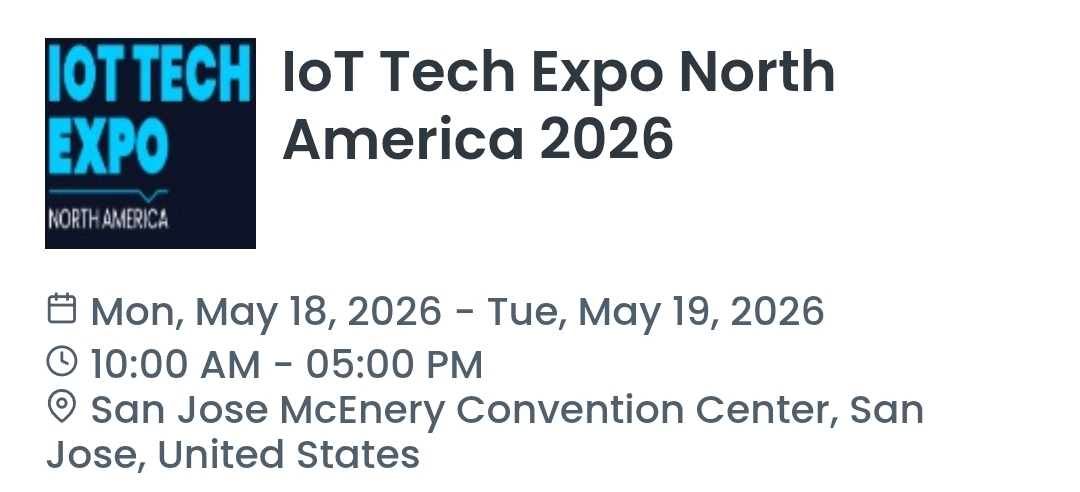 IoT Tech Expo North America 2026