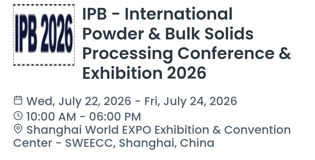 IPB - International Powder & Bulk Solids Processing Conference & Exhibition