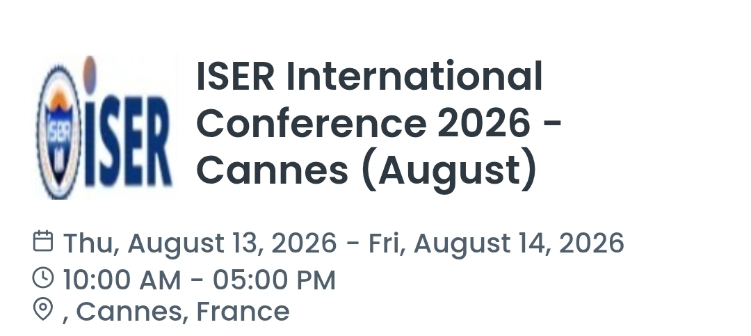 ISER International Conference 2026 - Cannes (August)