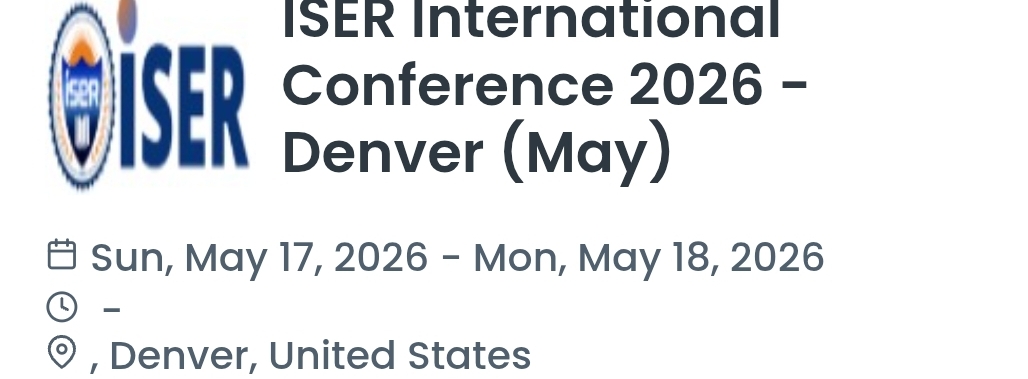 ISER International Conference 2026 - Denver (May)