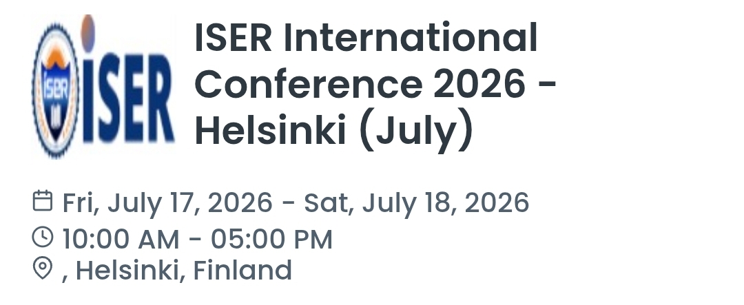 ISER International Conference 2026 - Helsinki (July)