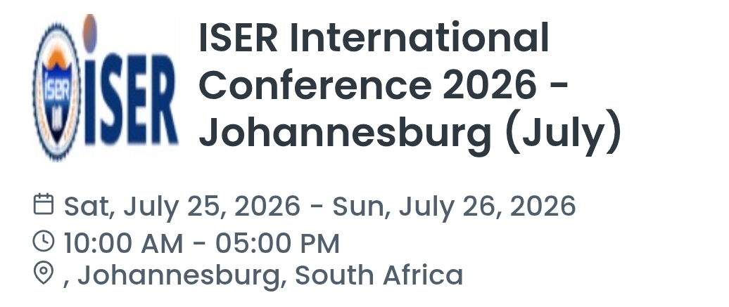 ISER International Conference 2026 - Johannesburg (July)