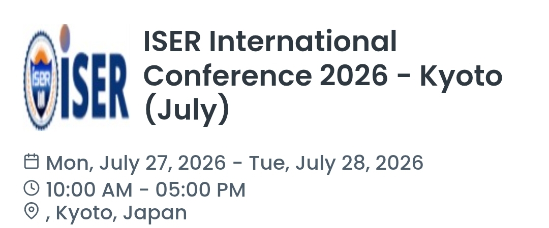 ISER International Conference 2026 - Kyoto (July)
