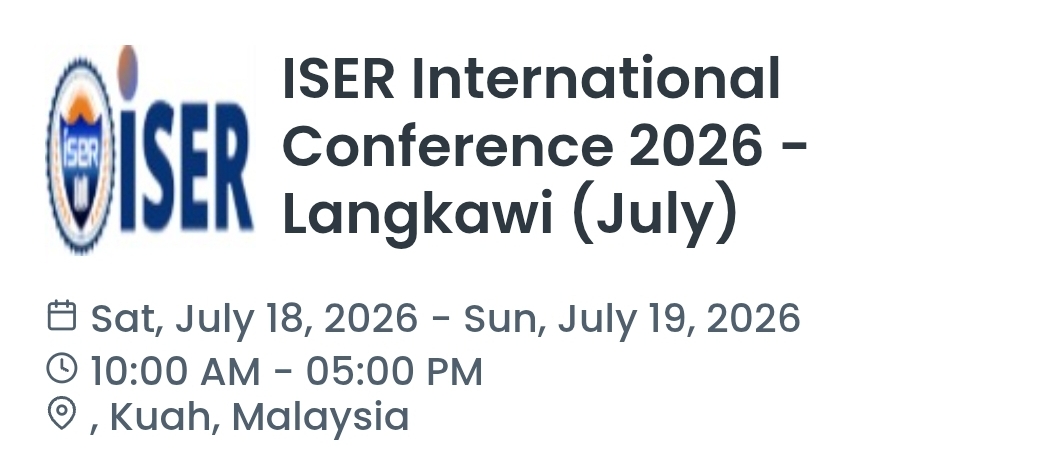 ISER International Conference 2026 - Langkawi (July)