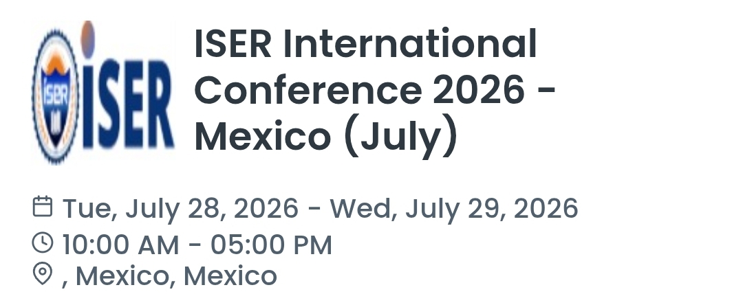ISER International Conference 2026 - Mexico (July)
