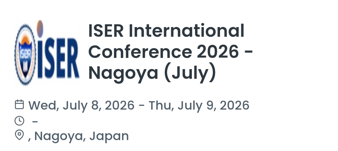 ISER International Conference 2026 - Nagoya (July)