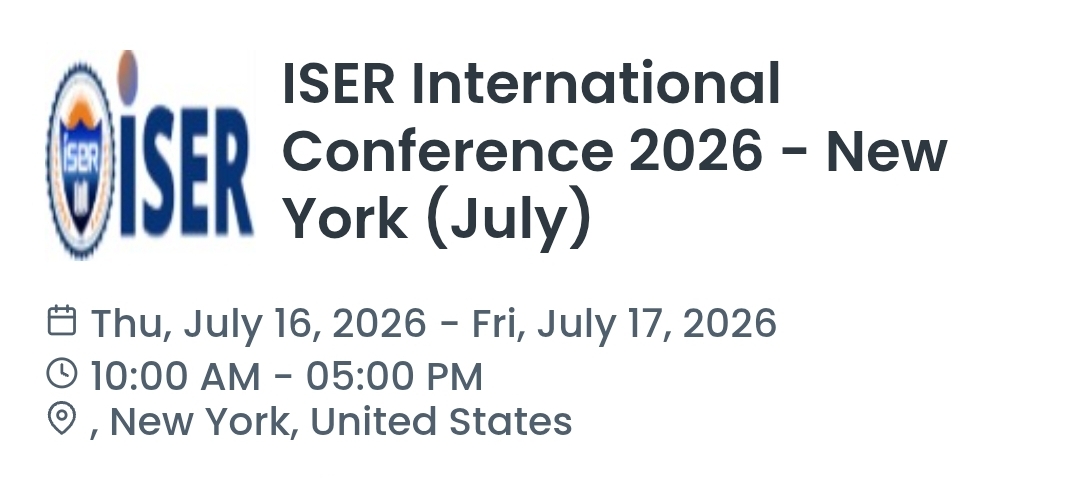 ISER International Conference 2026 - New York (July)