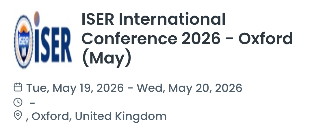 ISER International Conference 2026 - Oxford (May)