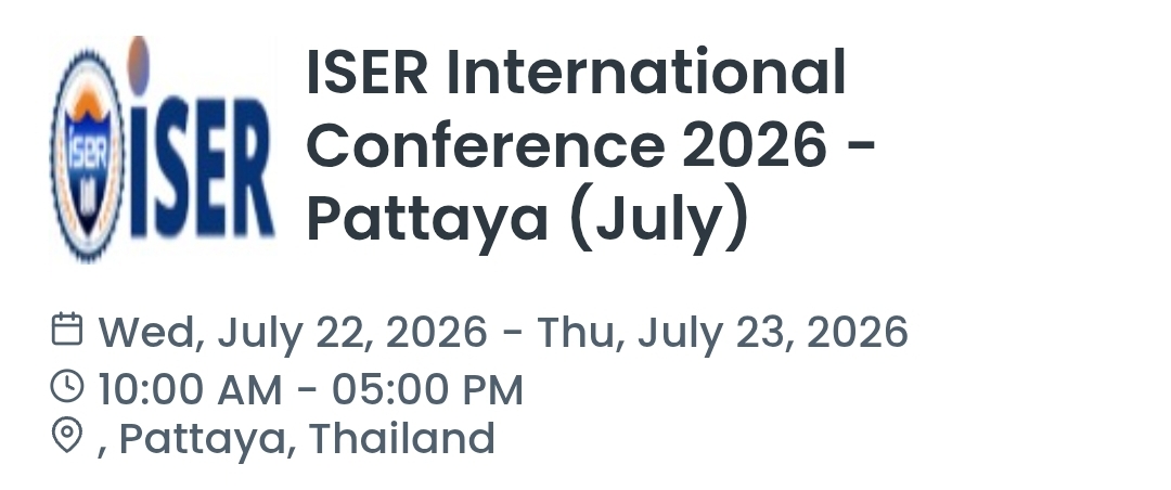 ISER International Conference 2026 - Pattaya (July)