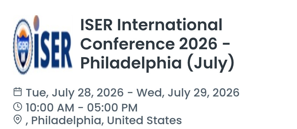 ISER International Conference 2026 - Philadelphia (July)