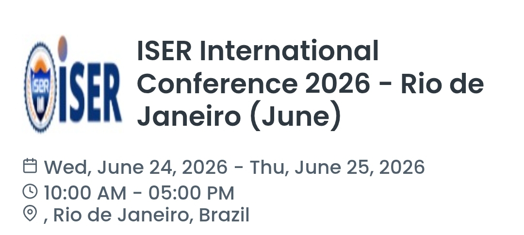 ISER International Conference 2026 - Rio de Janeiro (June)