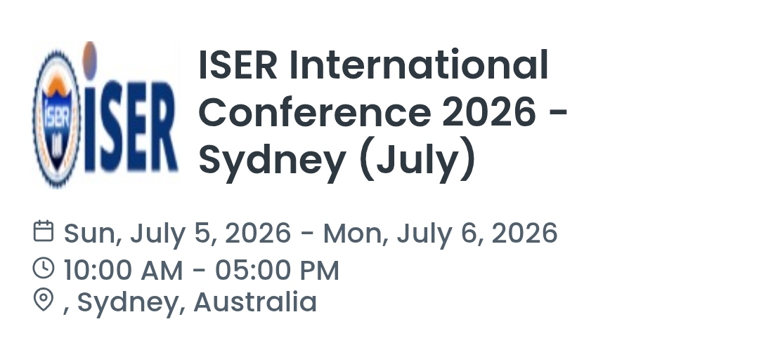 ISER International Conference 2026 - Sydney (July)