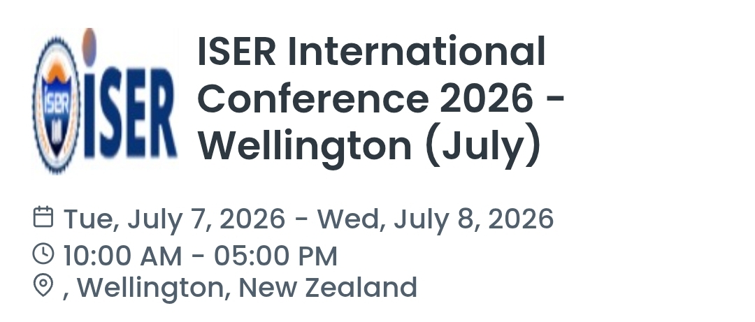 ISER International Conference 2026 - Wellington (July)