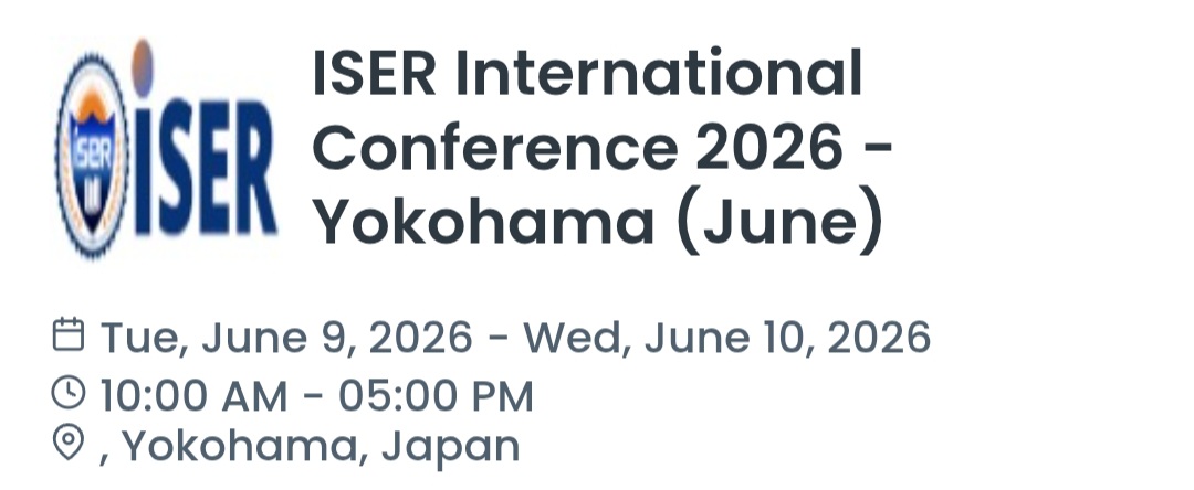 ISER International Conference 2026 - Yokohama (June)