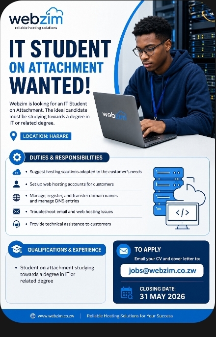 IT Student on Attachment Wanted